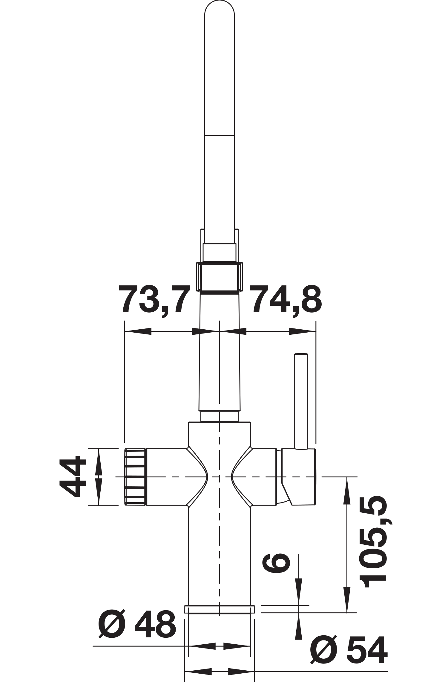 Смеситель для раковины с подключением фильтра Blanco Catris-S Flex PVD (inox) (526706)