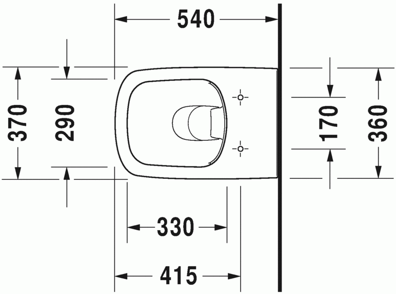 Set vas WC suspendat Duravit Dura Style 45510900A1