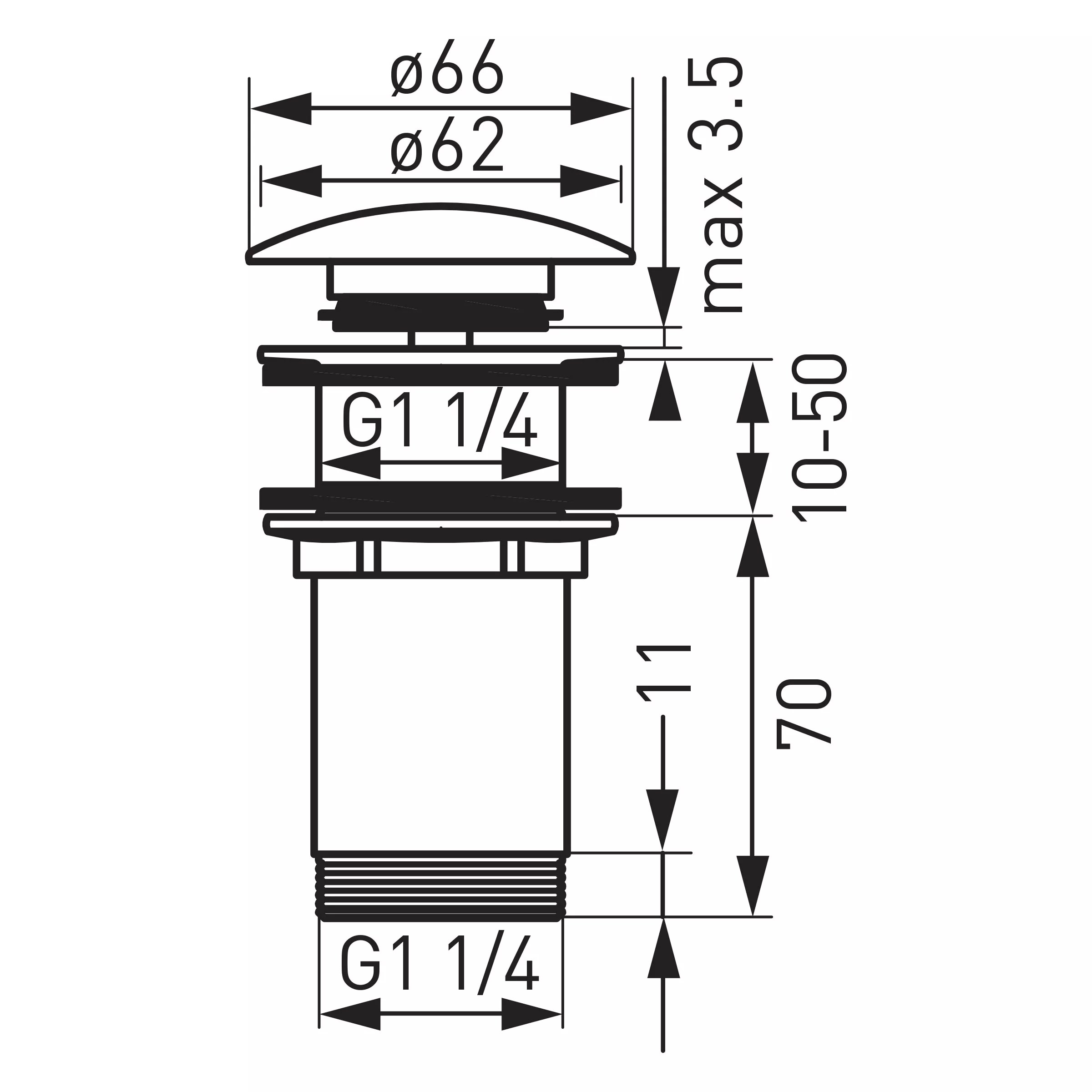 Quick Clac F-DESIGN FD7-303-55 - 1 1/4"  Gold fara  preaplin