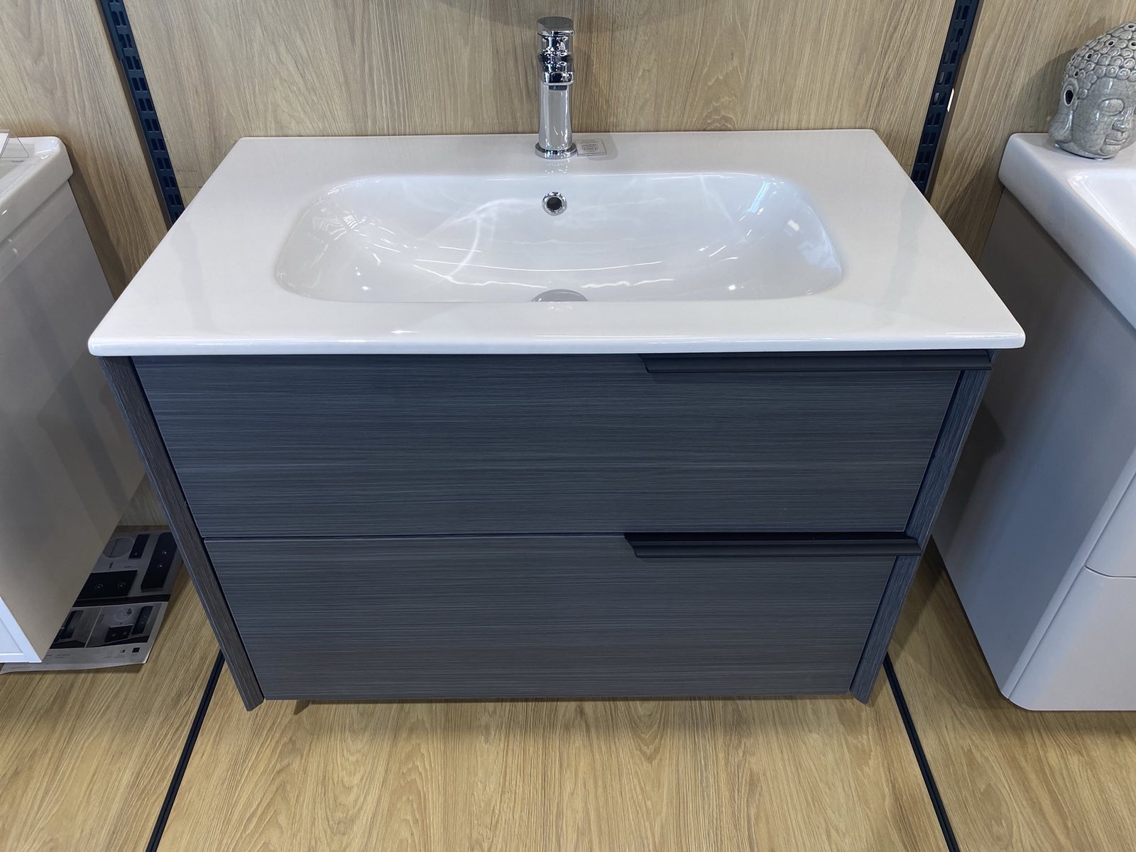 Умывальник с тумбой ORKA NOVENTA 80 Metalic Anthracite