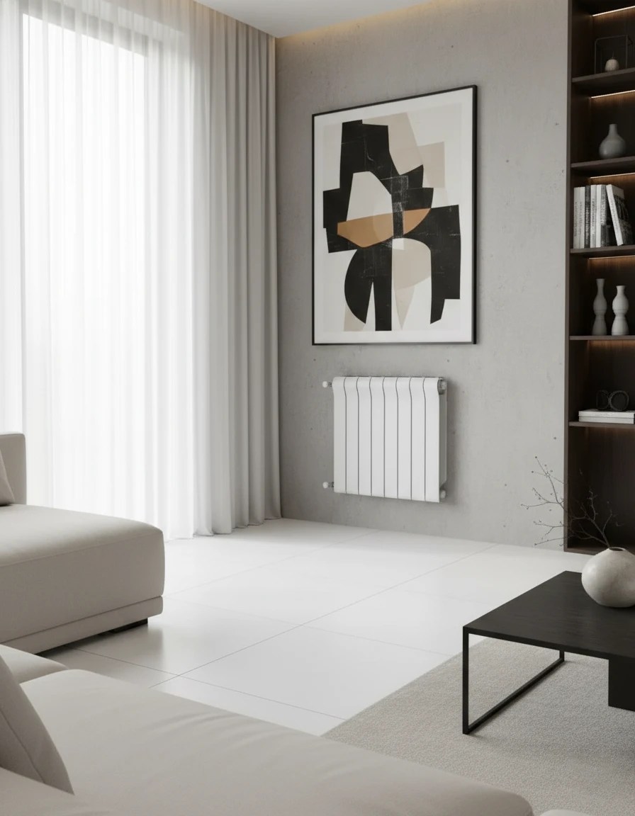 Radiator aluminiu Radiatori 2000 OTTIMO 350mm white(1 sectie)