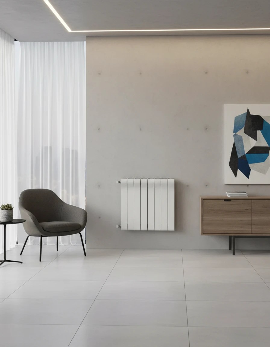 Radiator aluminiu Radiatori 2000 OTTIMO 350mm white(1 sectie)