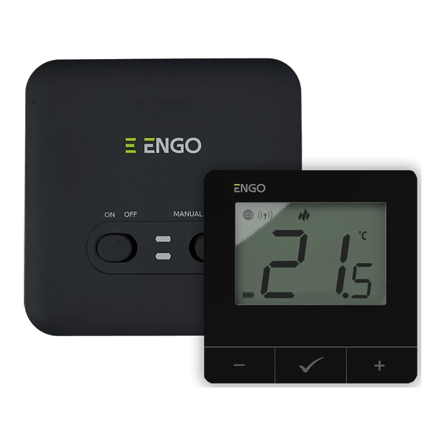 Термостат ENGO E20i-B, программируемый беспроводной WIFI, черный