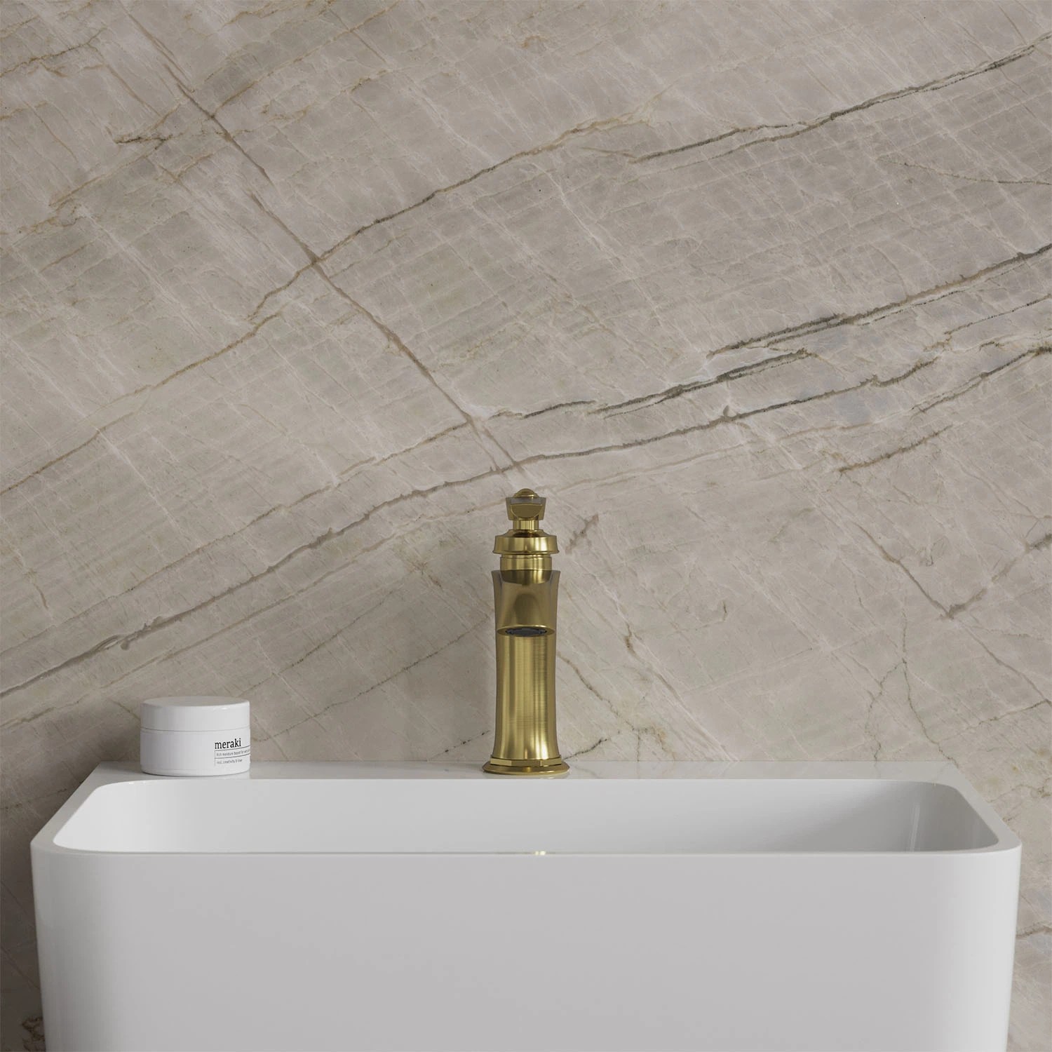 Baterie lavoar Omnires Armance Brushed Brass AM5210BSB
