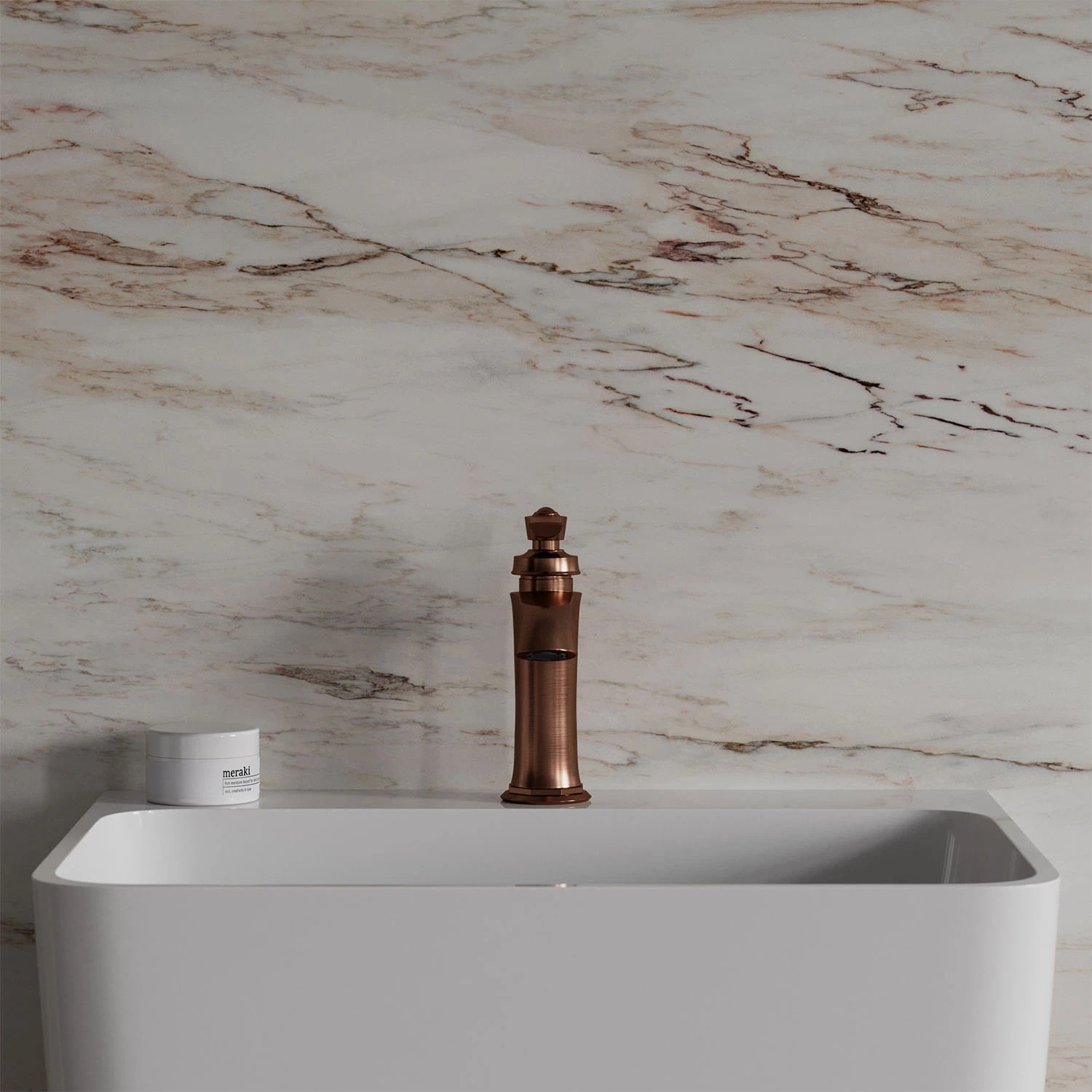 Baterie lavoar Omnires Armance Brushed Copper AM5210ORB