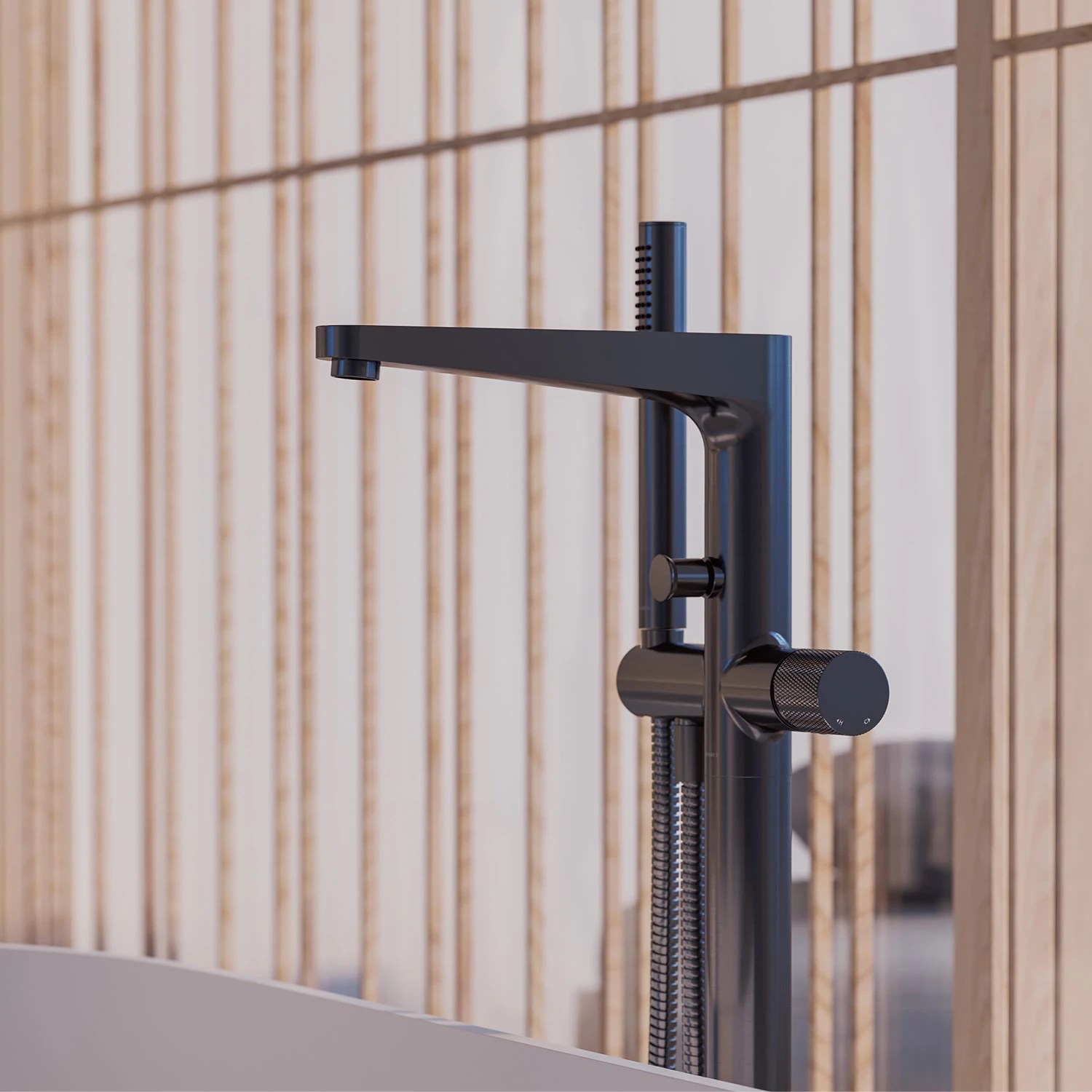 Baterie OMNIRES Contour (Cada Freestanding) Brushed Anthracite CT8033AT