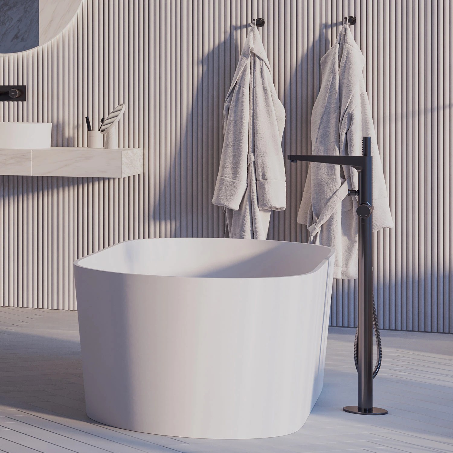 Baterie OMNIRES Contour (Cada Freestanding) Brushed Anthracite CT8033AT