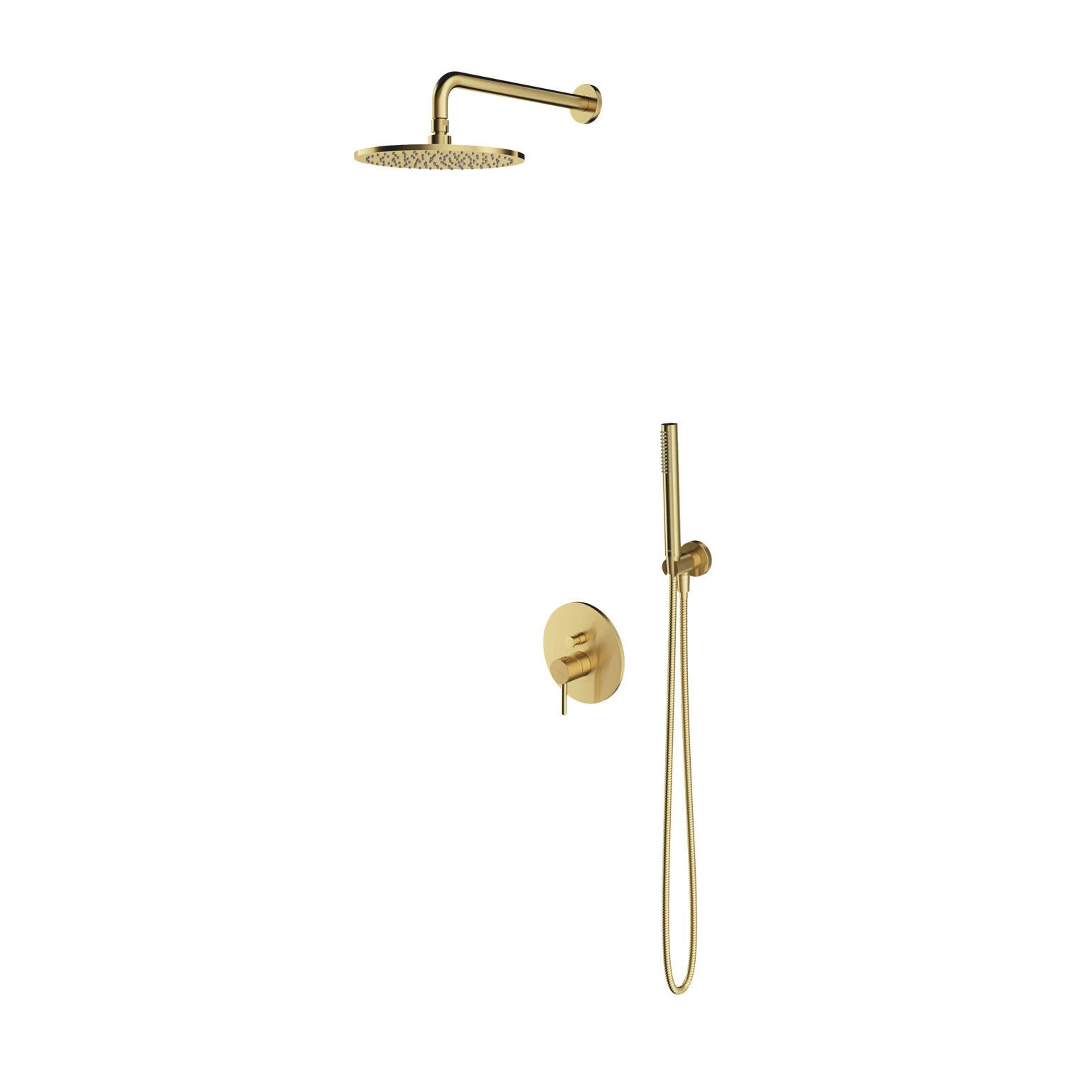 Set dus ingropat 2 cai OMNIRES Y Brushed Brass SYSY35BSB