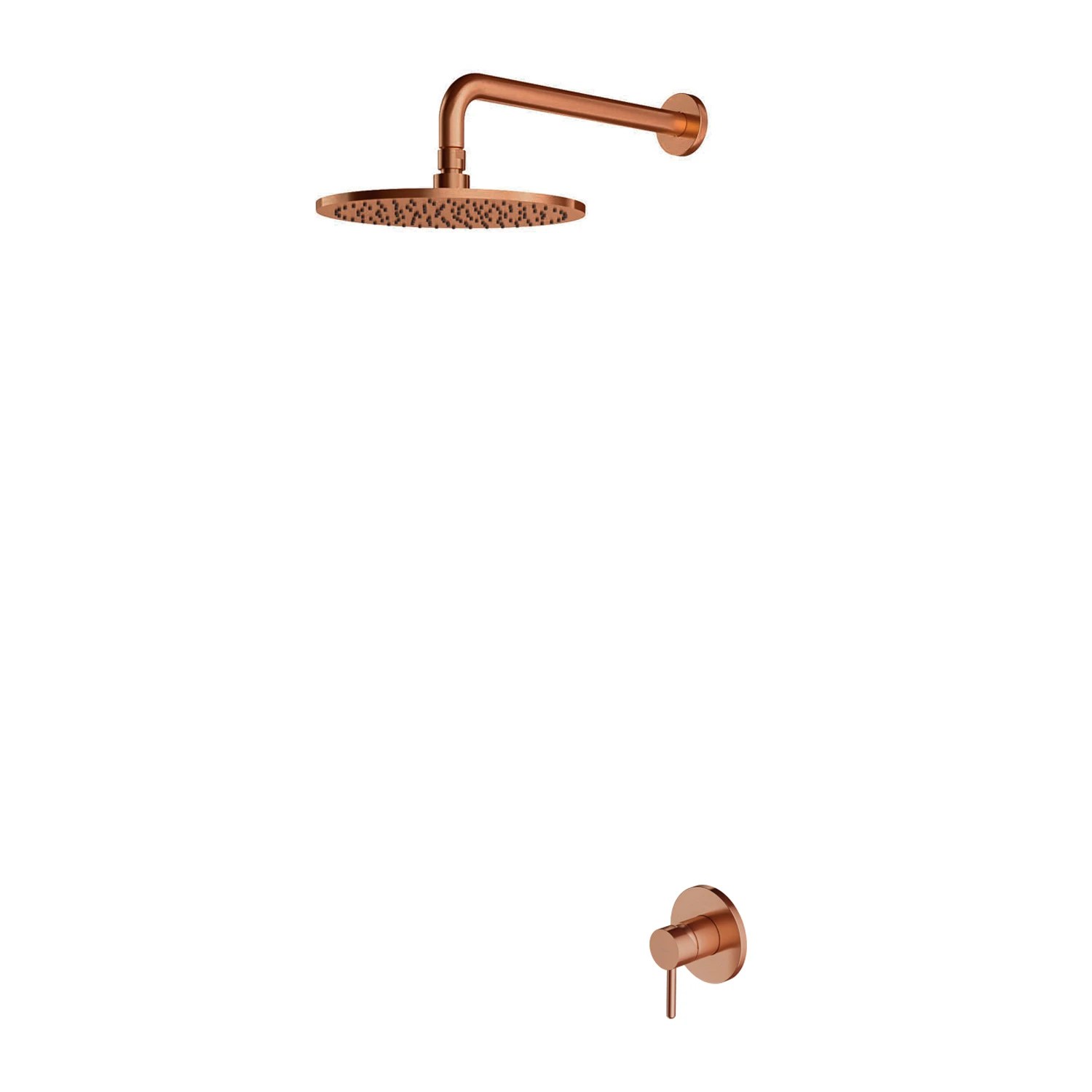 Set de duș îngropat 1 cale Omnires Y Brushed Copper SYSY36CPB