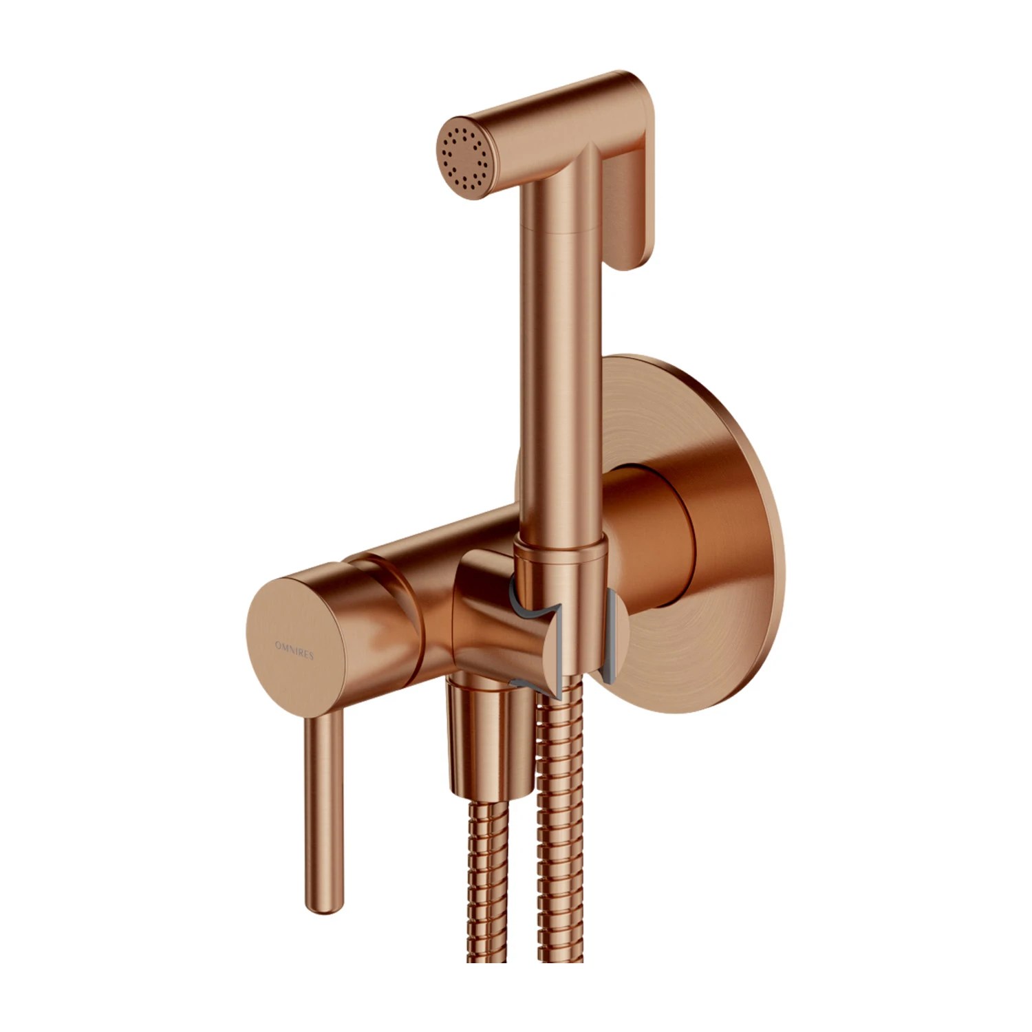 Dus igienic cu baterie Omnires Y Brushed Copper SYSYBI2CPB