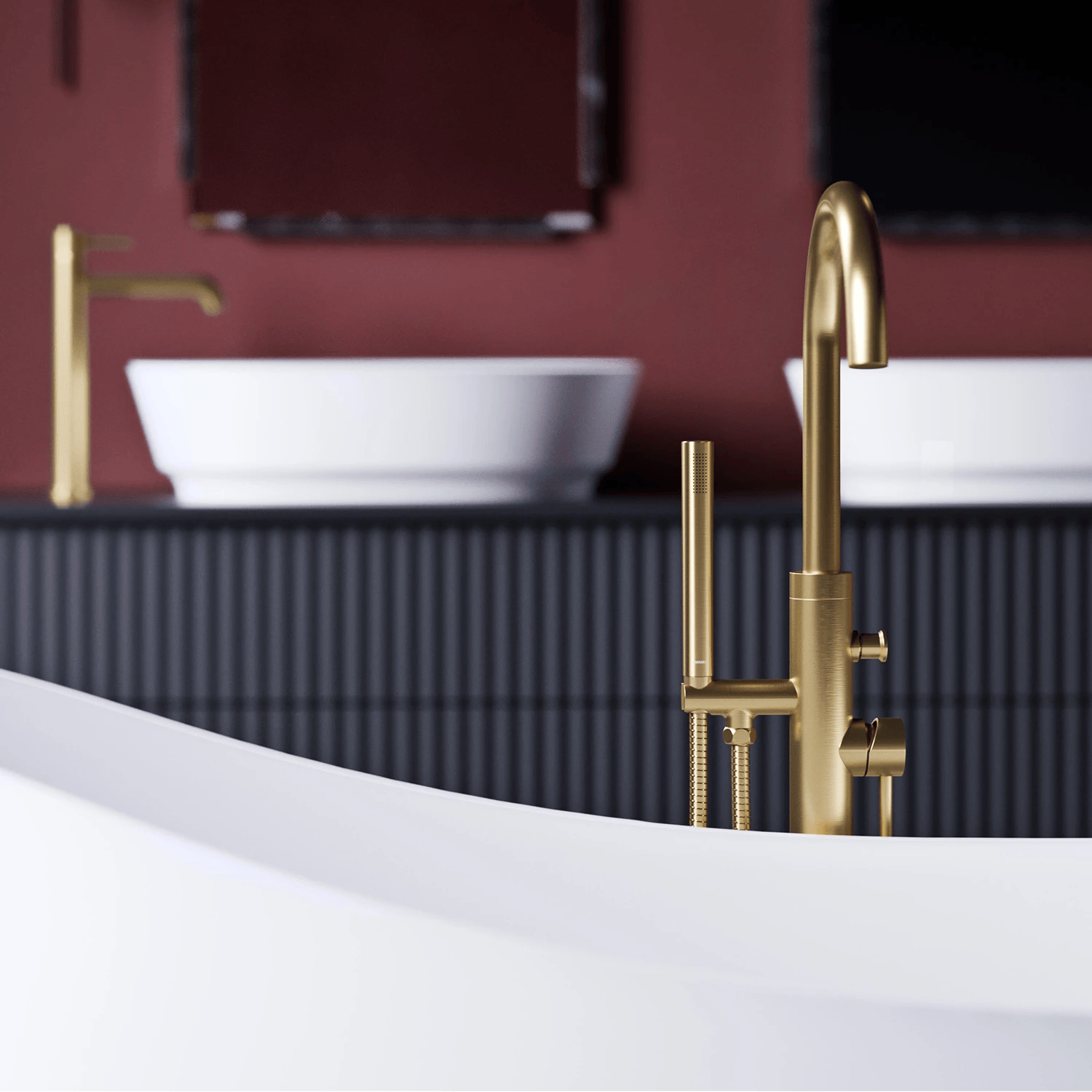 Baterie OMNIRES Y (Cada Freestanding) Brushed Gold Y1233GLB