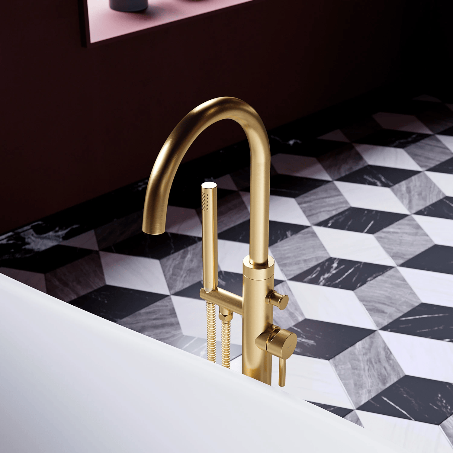Baterie OMNIRES Y (Cada Freestanding) Brushed Gold Y1233GLB