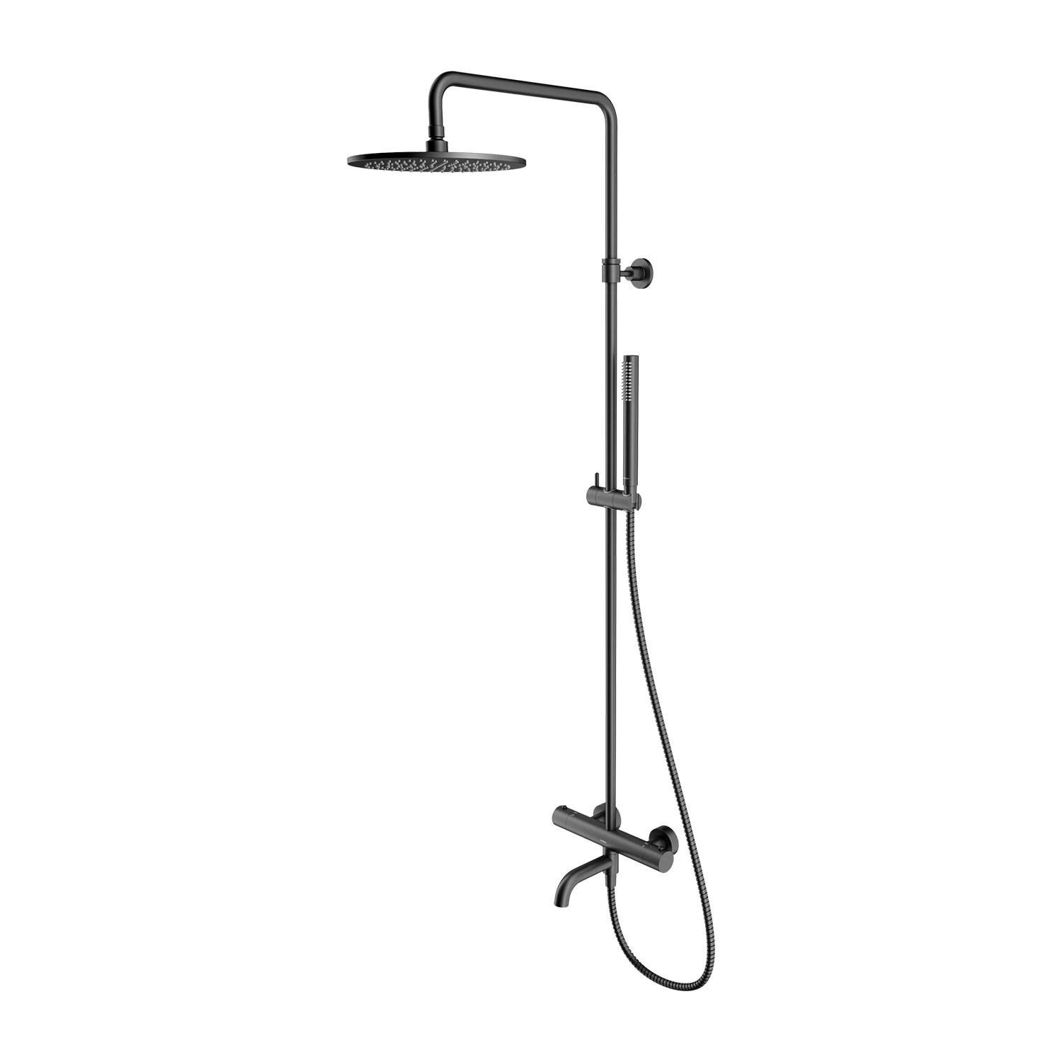 Coloana duș/cada termostatată Omnires Y Brushed Graphite Y1234GR