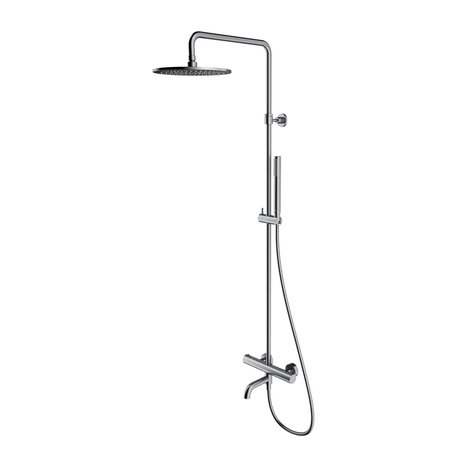 Coloana duș/cada termostatată Omnires Y Brushed Nickel Y1234NI