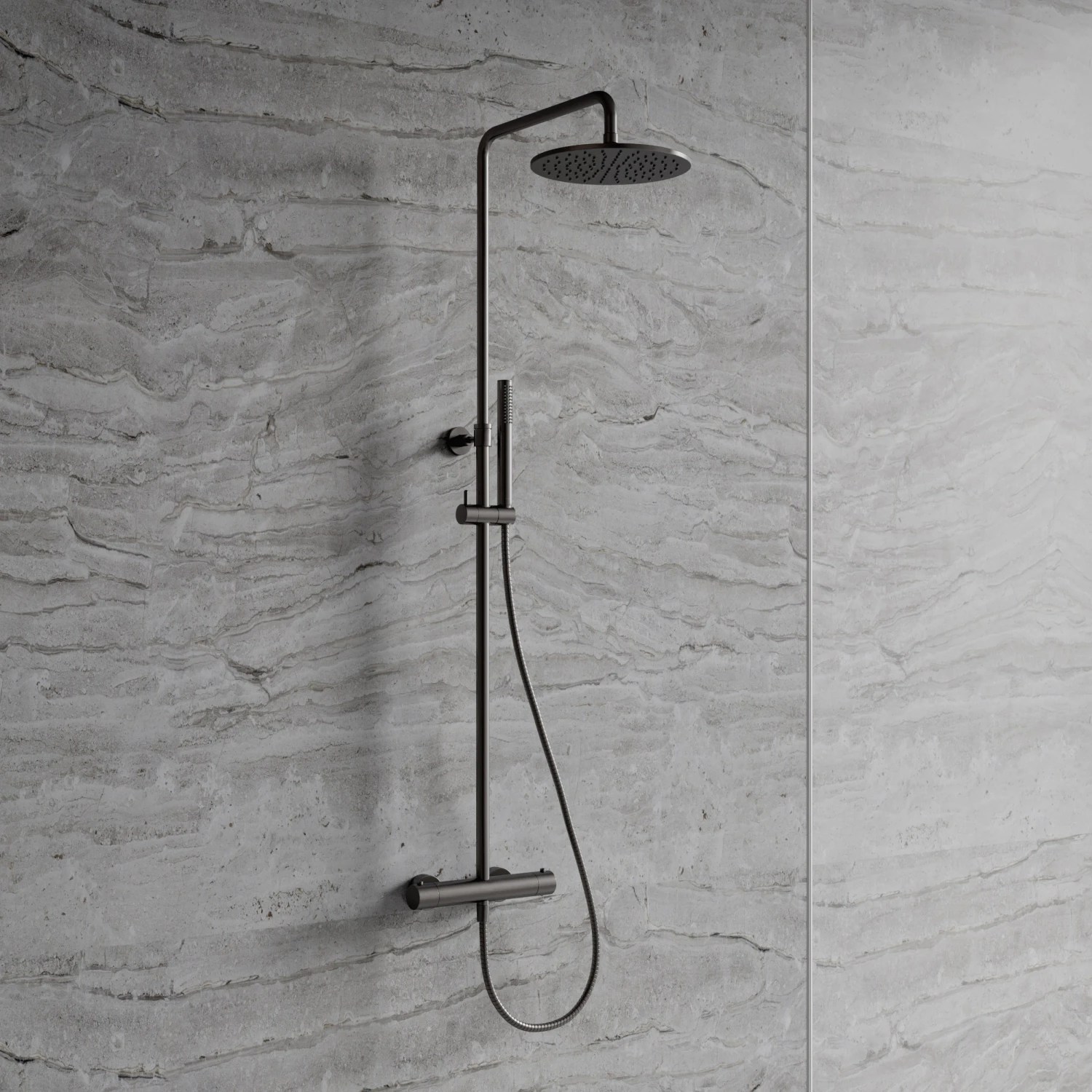 Coloana dus termostatata OMNIRES Y Brushed Graphite Y1244SUGR