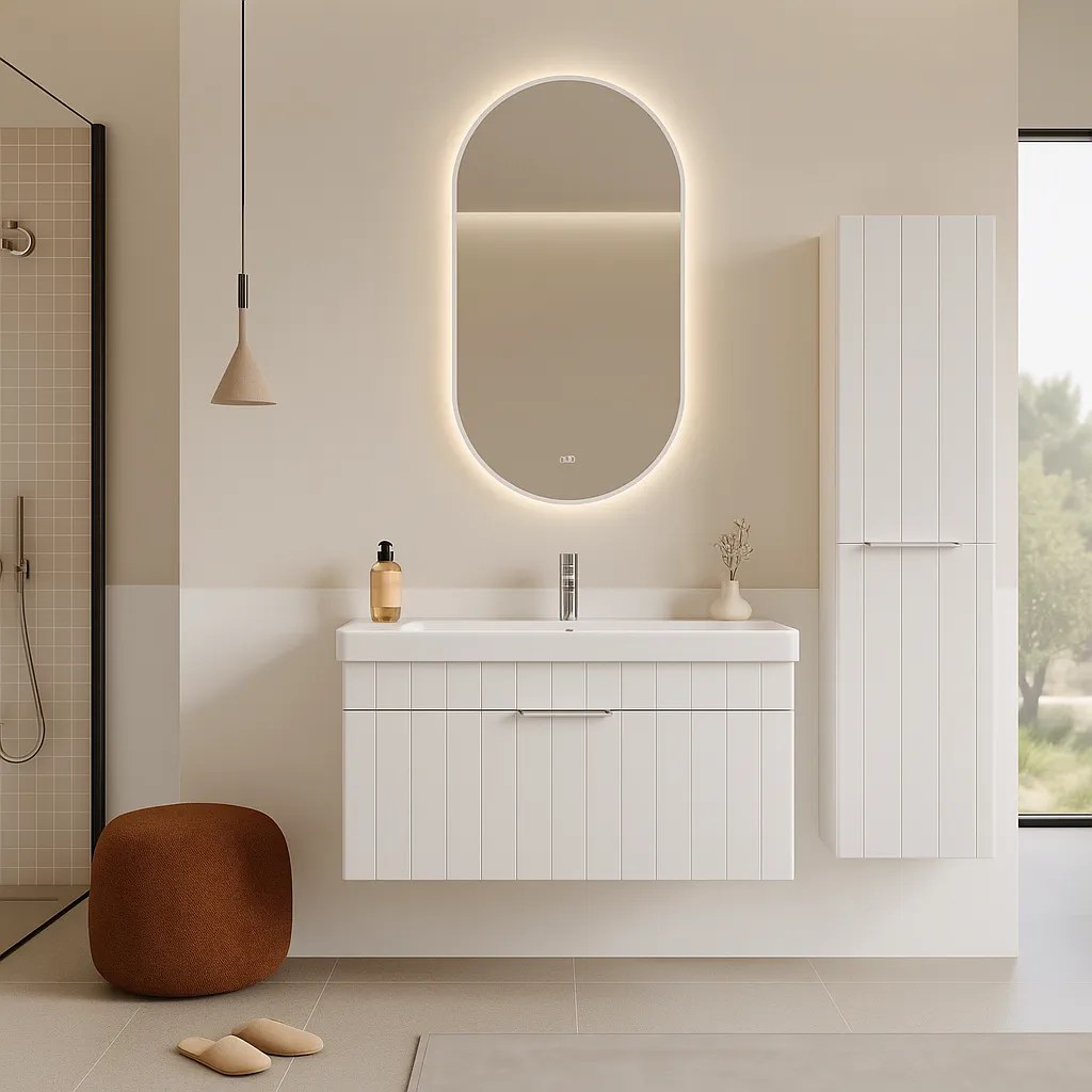 Lavoar cu dulap ORKA Procida 80 White