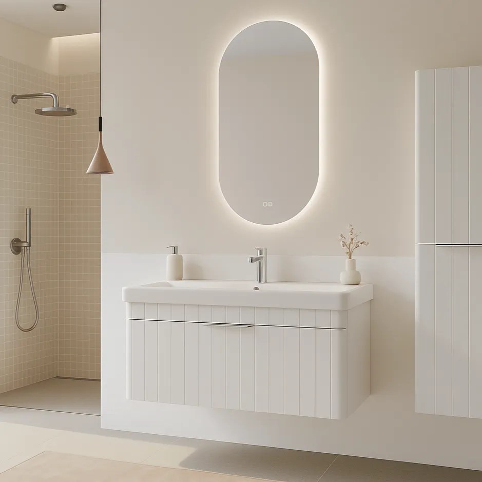 Lavoar cu dulap ORKA Procida 80 White