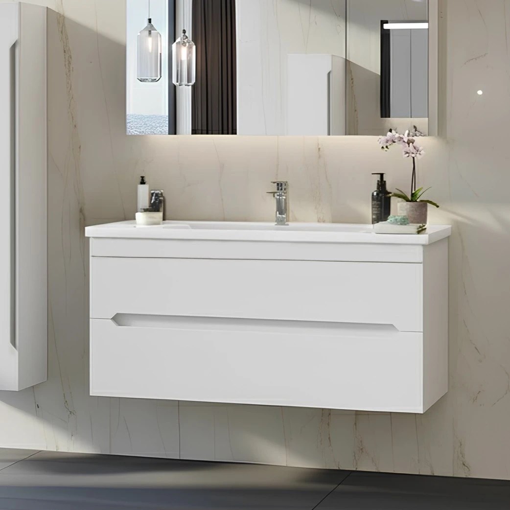 Lavoar cu dulap ORKA Varna 100 White matt