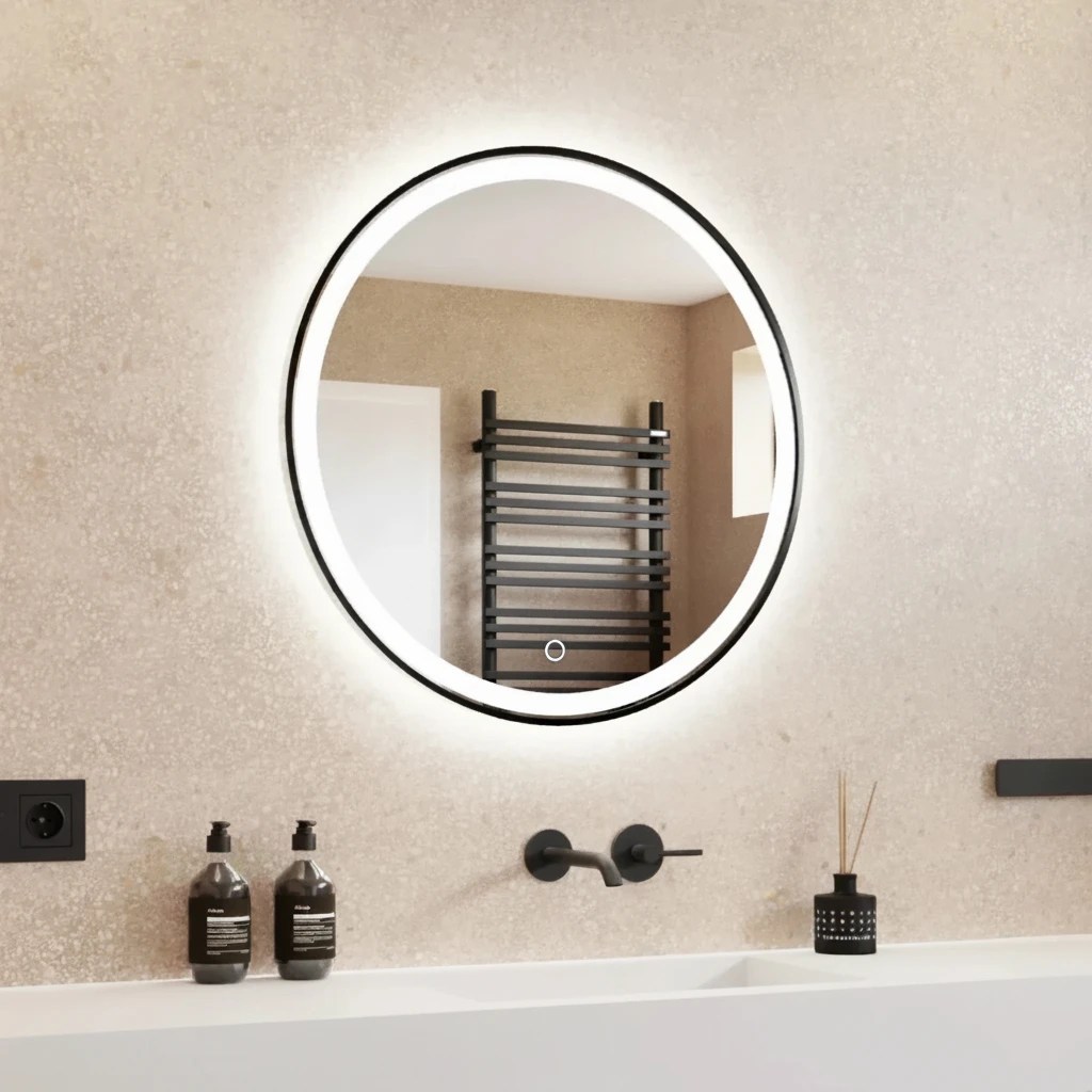 Oglinda LED Dubiel Vitrum HOLIDAY Black 80 touch switch