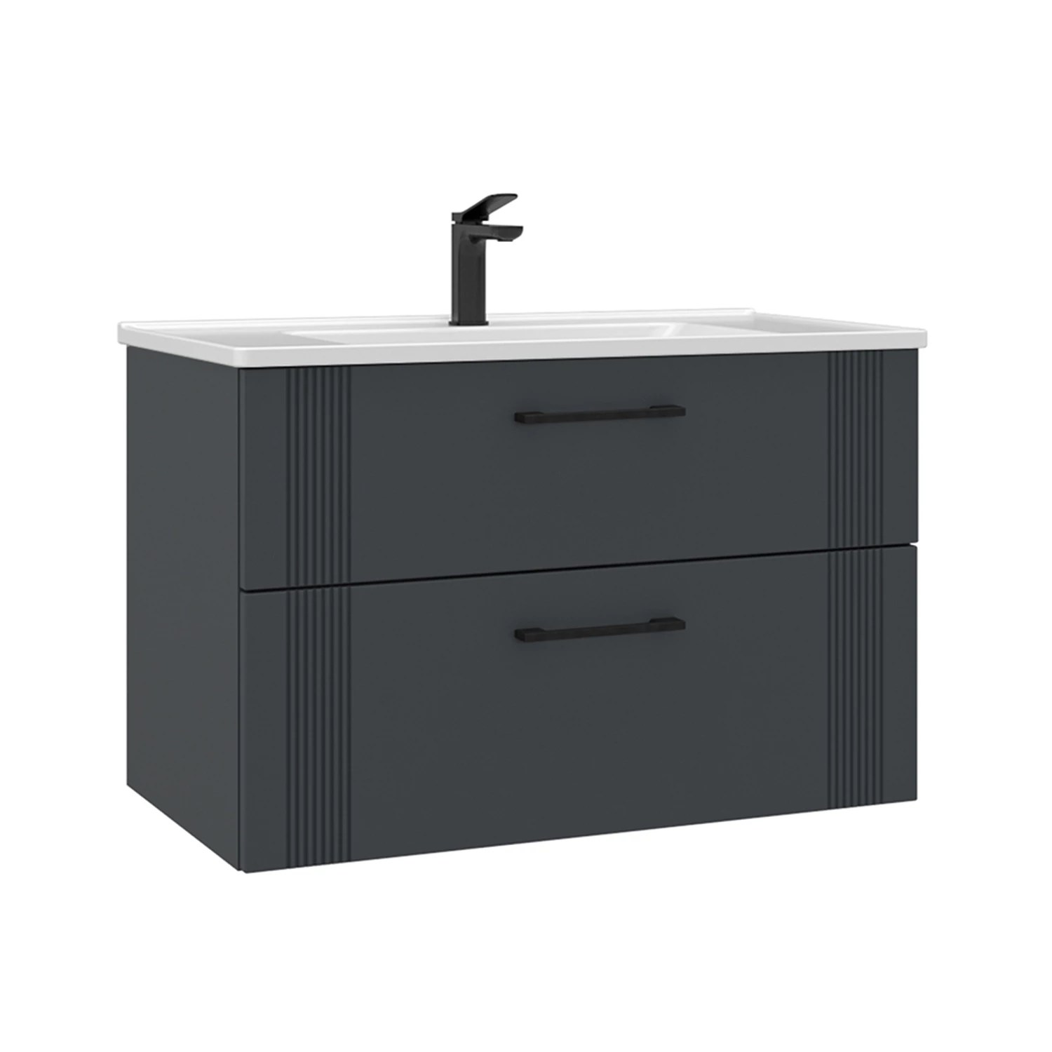 Lavoar cu dulap ORKA Bari 85 Anthracite