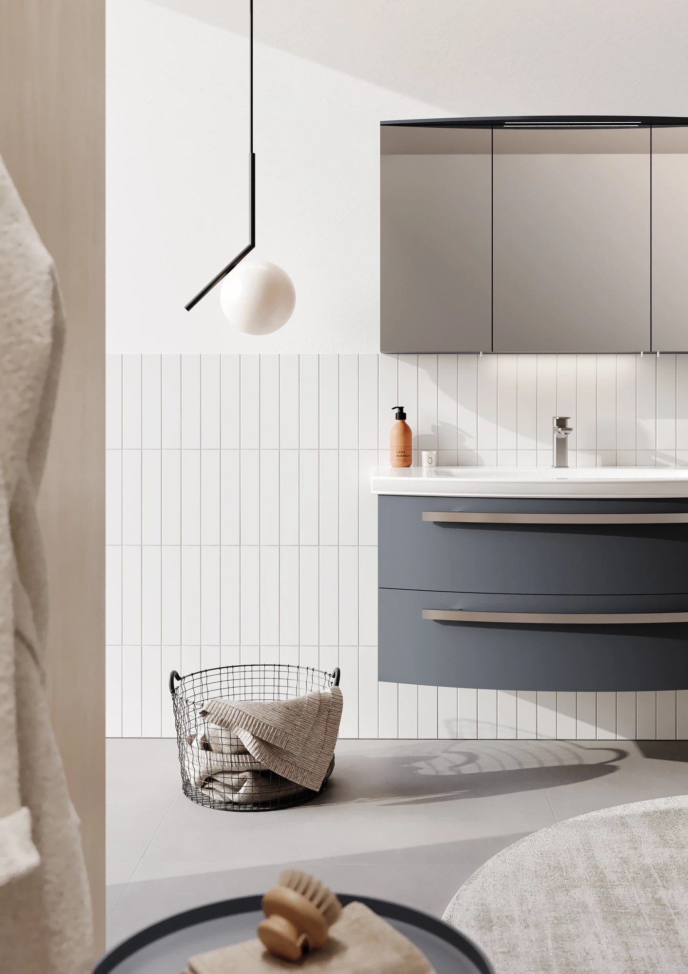 Lavoar cu dulap ORKA Urla 110 Anthracite