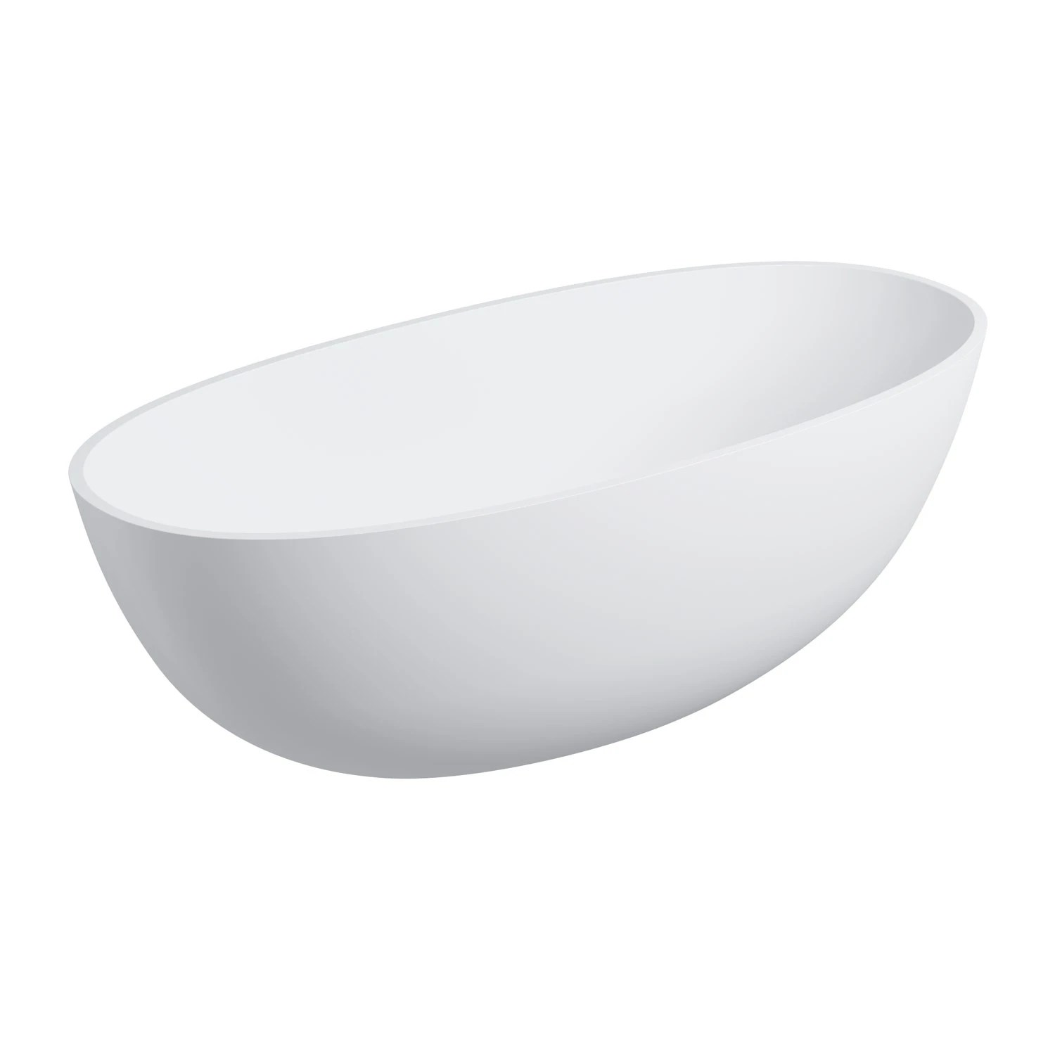 Cada baie freestanding OMNIRES SHELL M+ 160x75cm White Mat (SHELLWWBM)