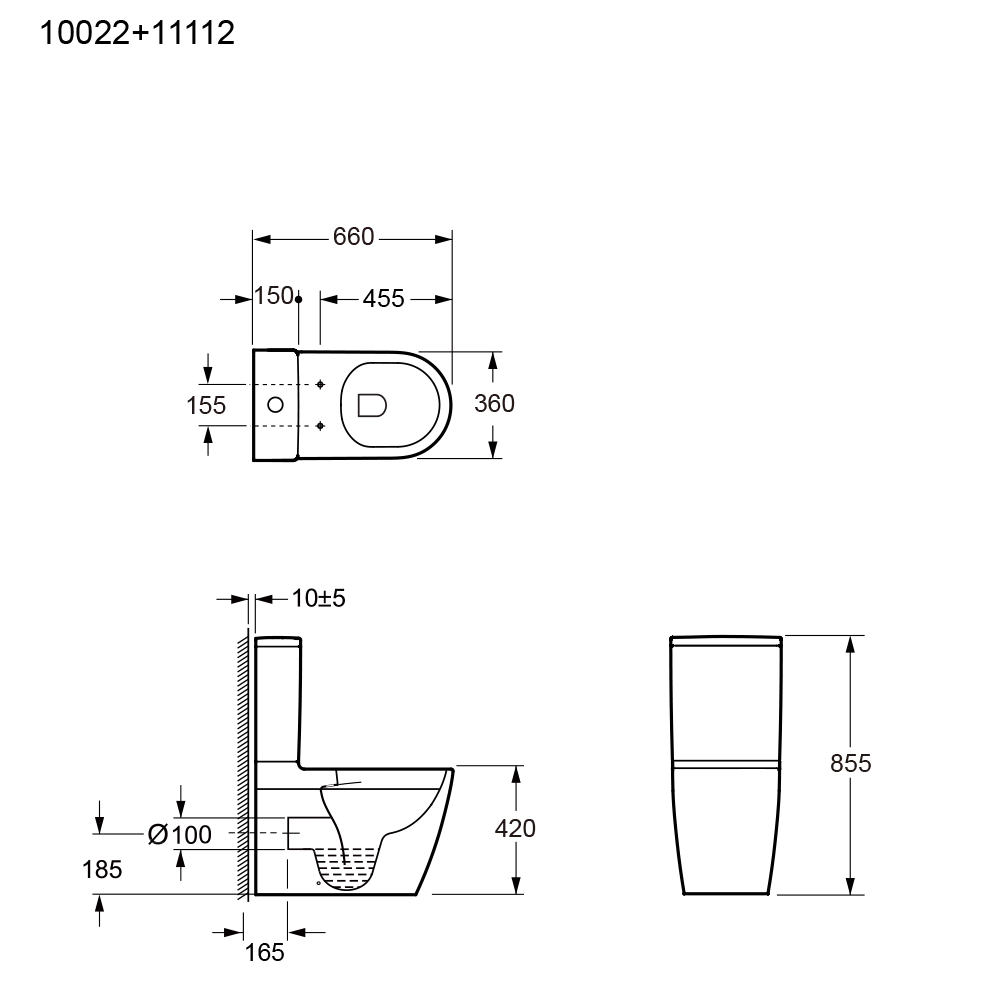 Унитаз набор  NOMO 10022VF