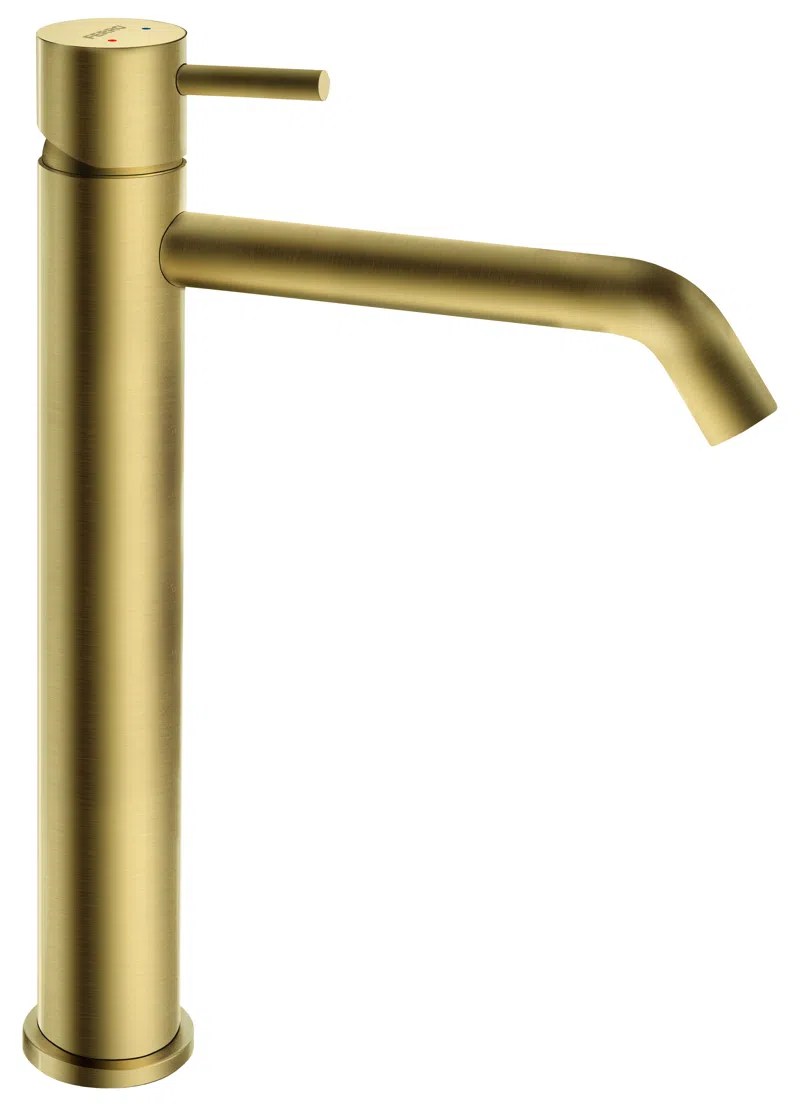 Высокий смеситель для умывальника FERRO CIRICULUS Gold BCK2LBG