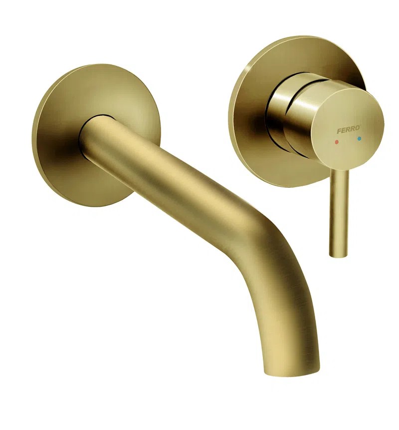 Встраиваемый смеситель для умывальника FERRO CIRICULUS Gold BCK3PALBG