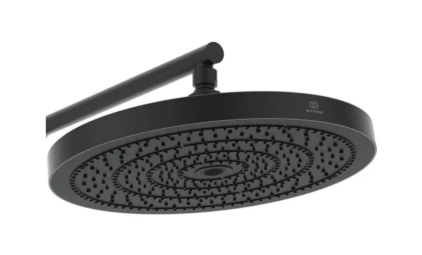 Baterie cu Coloana si palarie Ideal Standard CERATHERM T125+ (Dus) Termostata (Silk Black) A7689XG