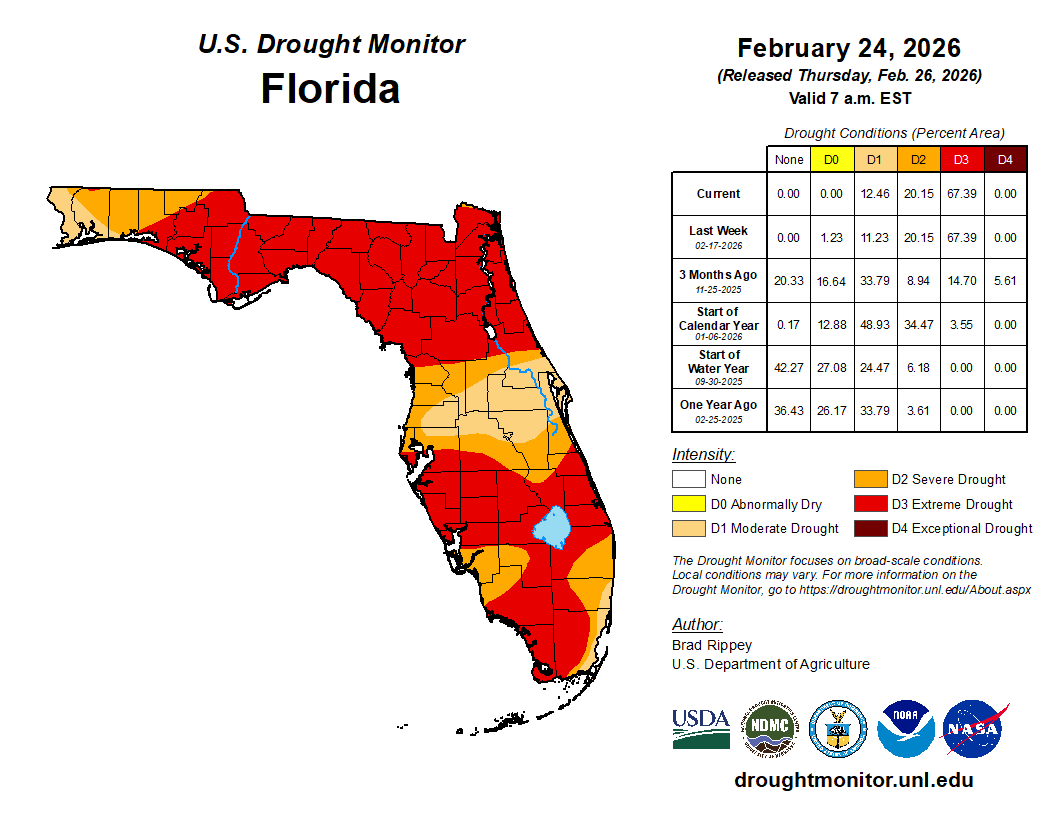 Climate Summary For Florida February 2026 Florida Climate Center 