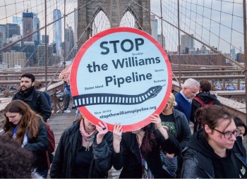 Williams pipeline protesters