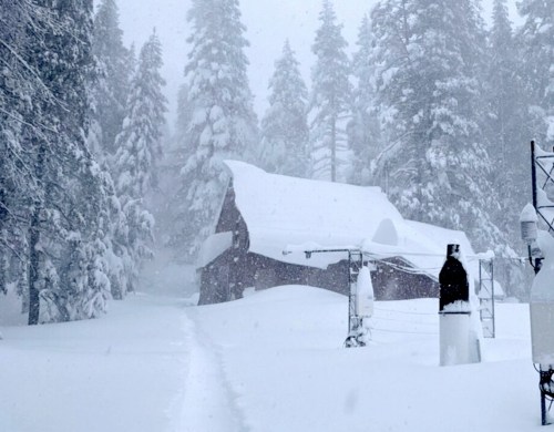 snowfall mountain