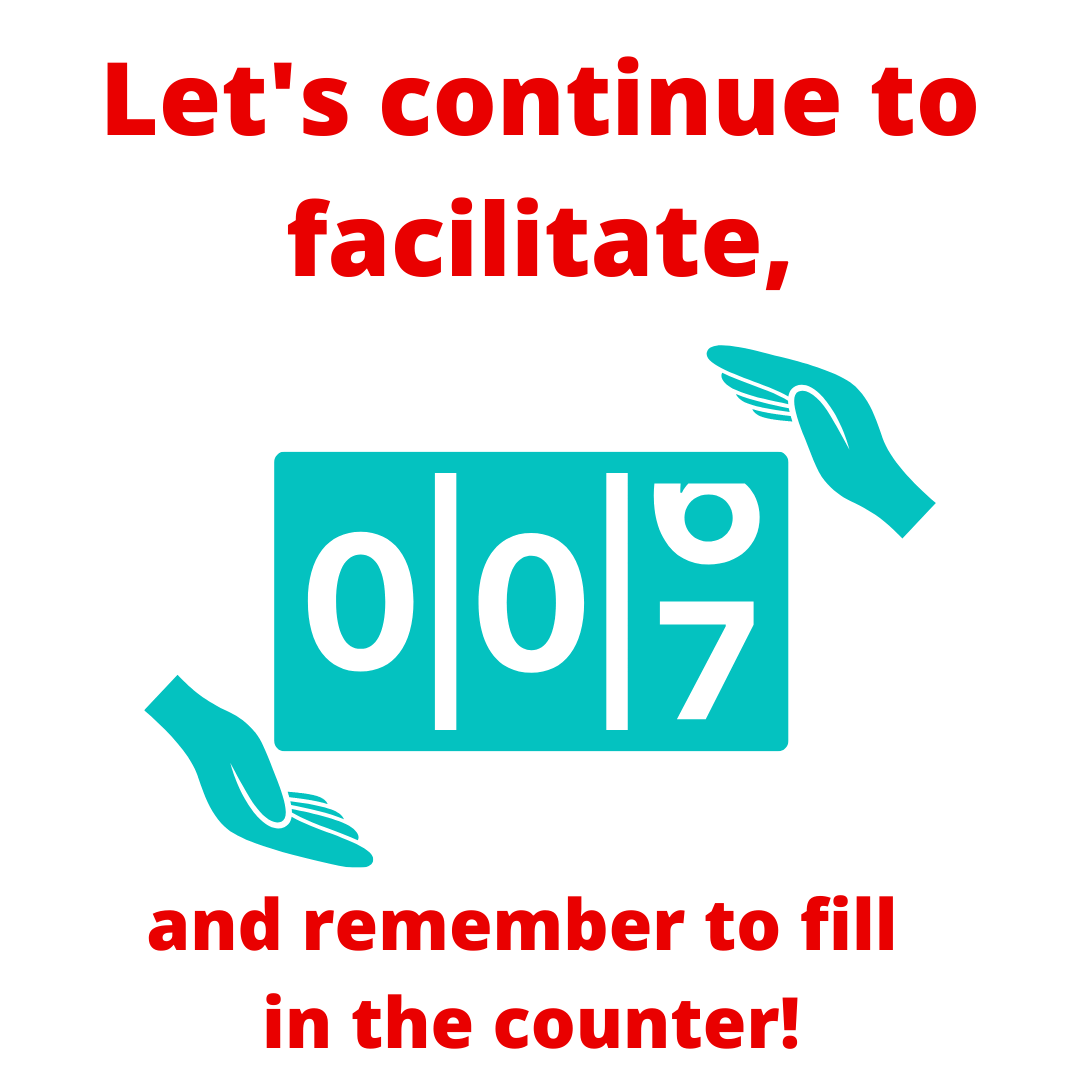 Let’s remember to fill in the counter