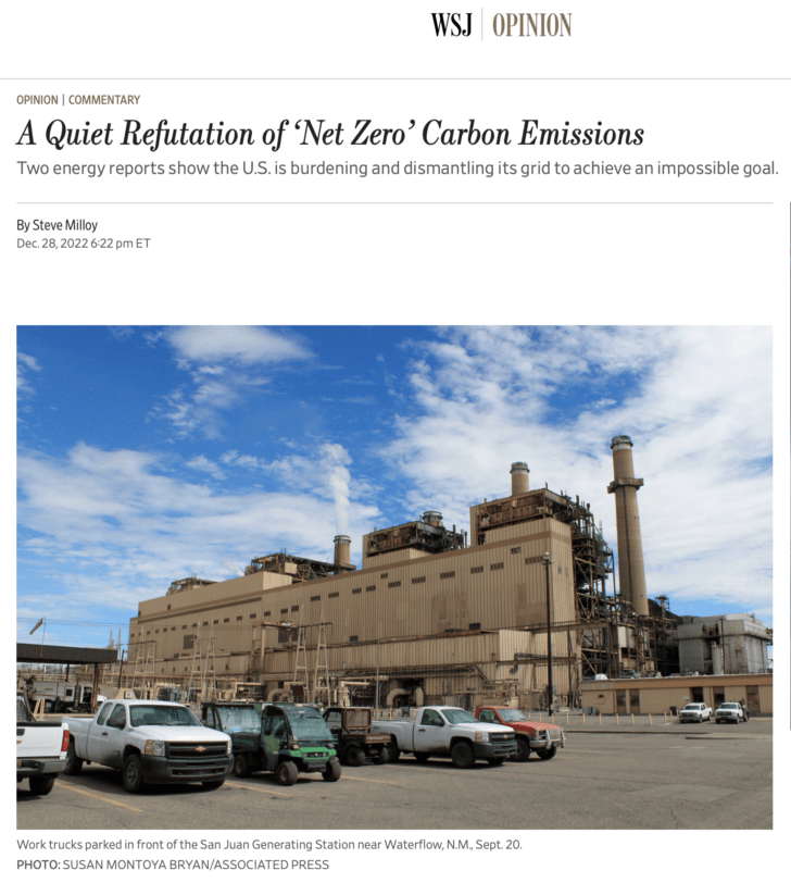 The Net Zero Road to Nowhere