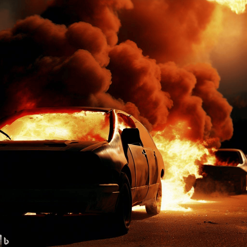 Bad news, good news: cars burning in France
