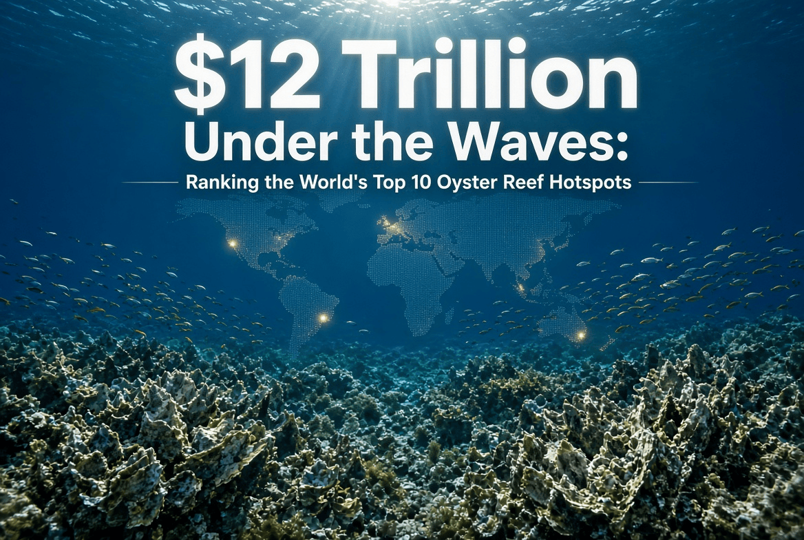 $12 Trillion Under the Waves: Ranking the World’s Top 10 Oyster Reef Hotspots