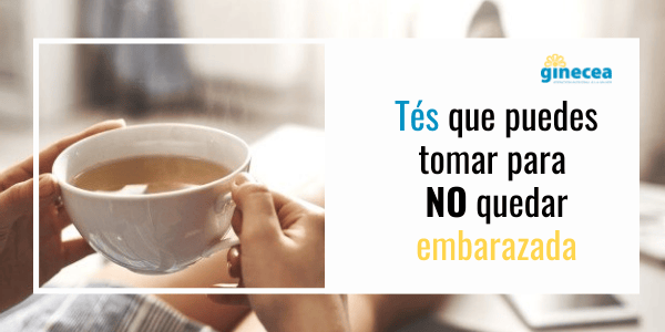qué tés tomar para no quedar embarazada