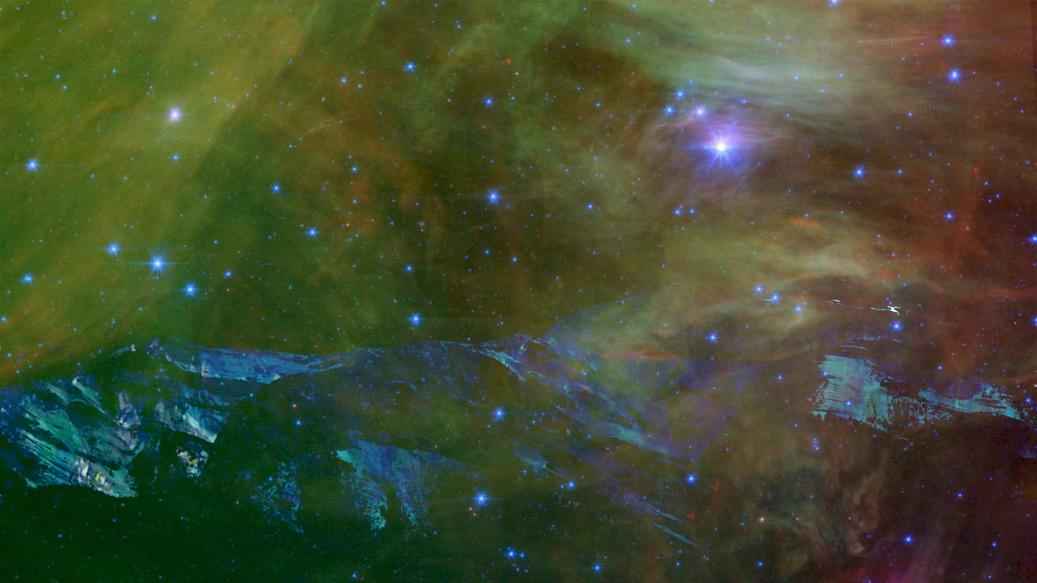 Artwork by Hali Rey, from the short musical film "Gravity Wing."