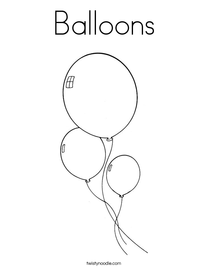 Free balloon coloring pages printable, download free balloon coloring