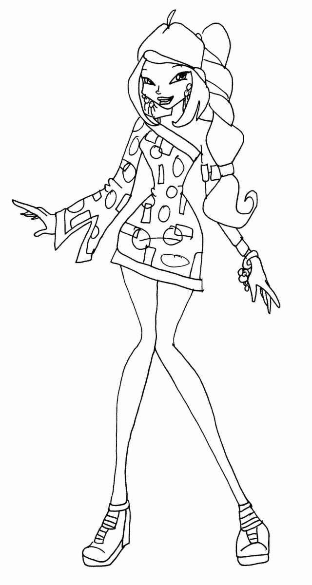Winx Club Coloring Pages Free Coloring Pages