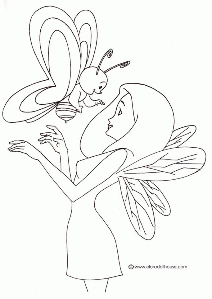 Free fairy pictures to color, download free fairy pictures to color png