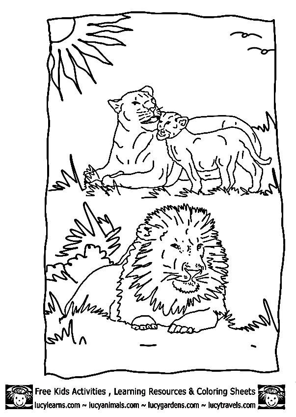 11/07/2018 · lion stock vectors, clipart and illustrations. Lion Family Coloring Page Clip Art Library