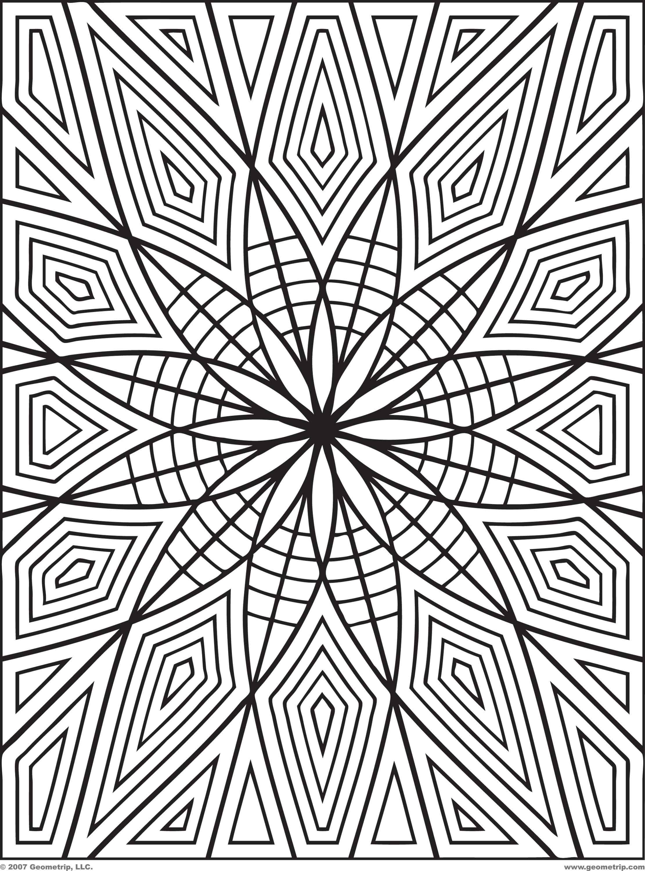 Free geometric shape coloring pages, download free geometric shape