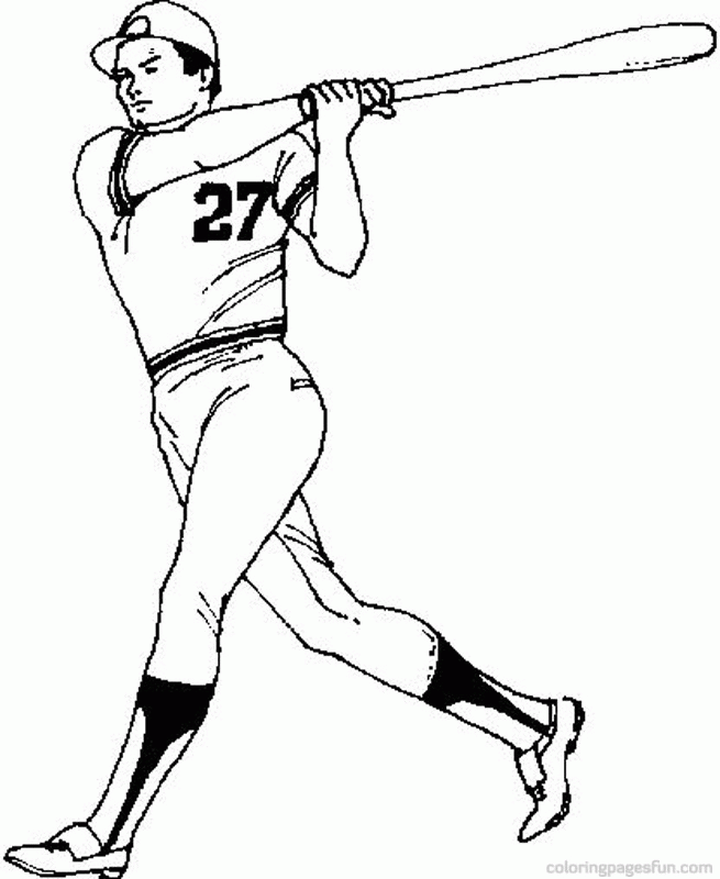 100% free coloring page of a baseball. Baseball Coloring Pages Clip Art Library