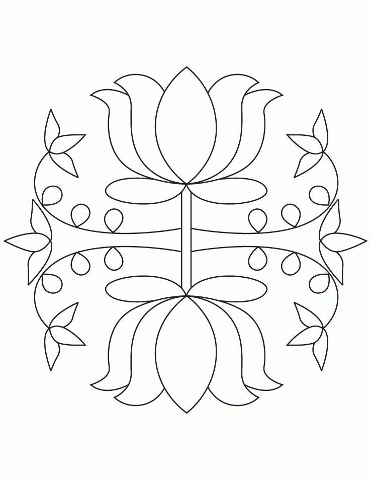 Free Rangoli Coloring Pages, Download Free Rangoli Coloring Pages png