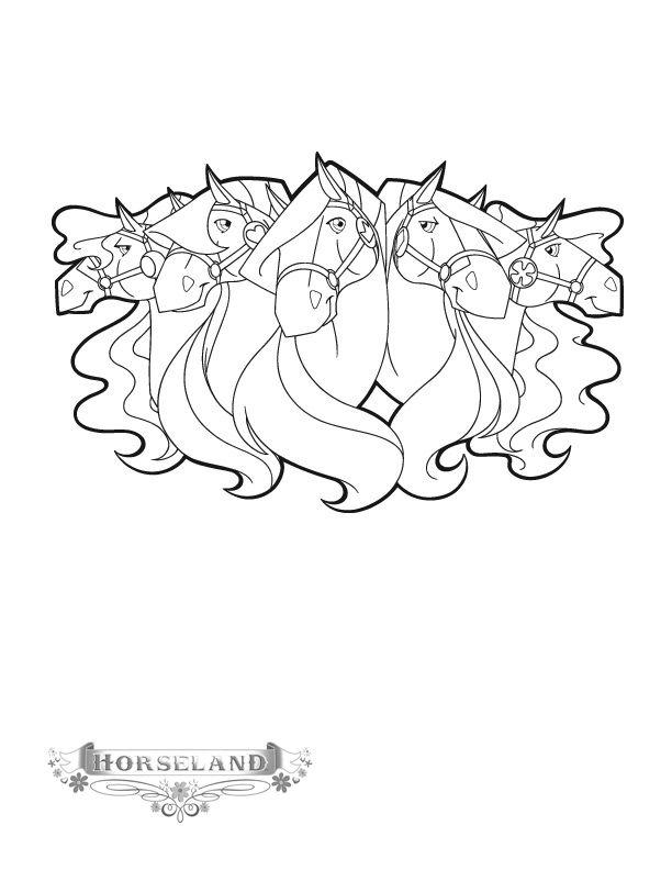 Horseland Coloring Pages Sarah