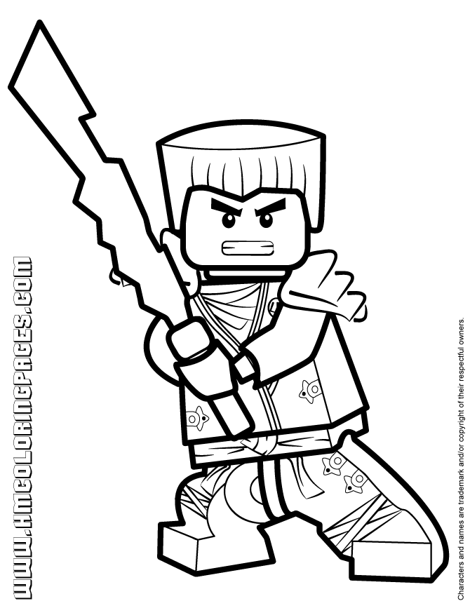 All Ninjago Coloring Pages Characters Coloring4free