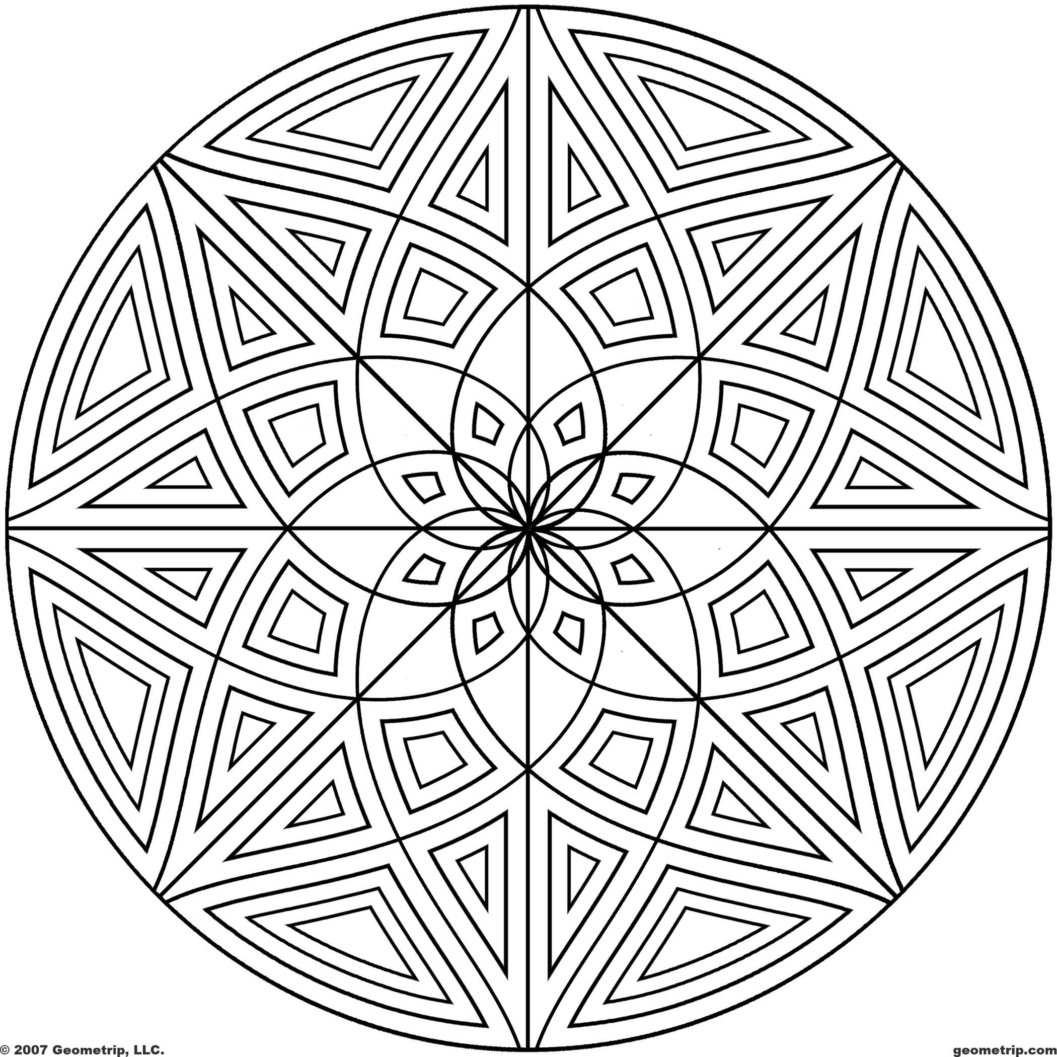 Free circles coloring page, download free circles coloring page png