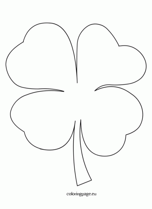 Free Four Leaf Clover Template, Download Free Four Leaf Clover Template